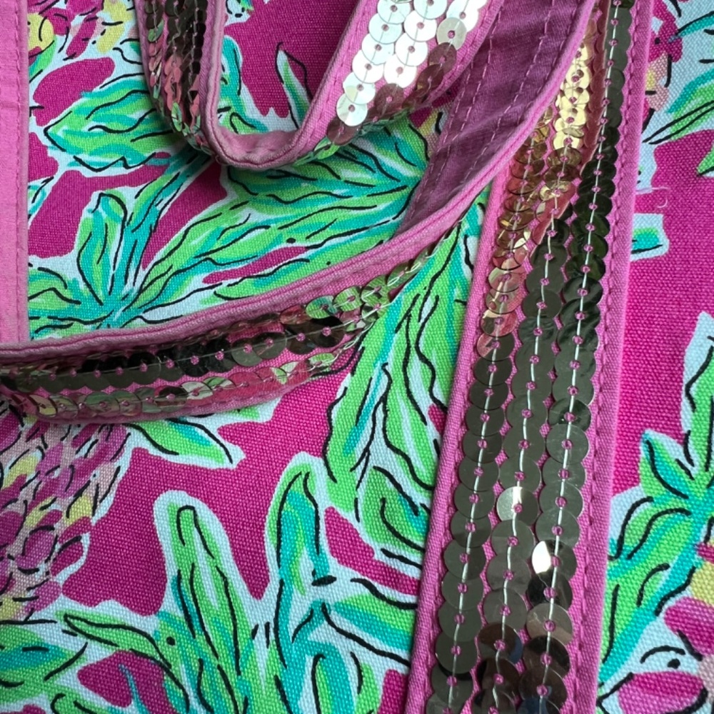 Lilly Pulitzer Spike the Punch Sequin Tote - Picture 6 of 9